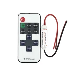 Dimmers DC 12V Светодиодный контроллер Dimmer 6A беспроводной RF Remote для управления однократным освещением полосы 3528 5050 5630 2835