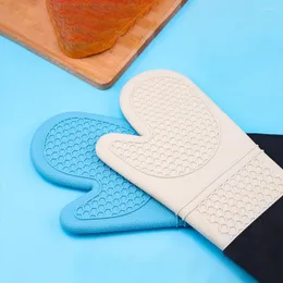 Oven Mitts 3 Colors 1Pc Comfortable Triple Layer Pads Glove Thickened High Quality For Restaurant