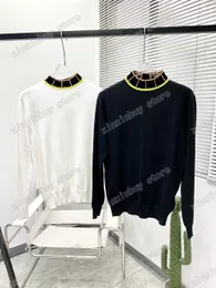Xinxinbuy Mens Designer Hoodie Sweater Roma Collar Jacquard Letter