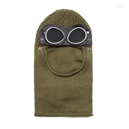 bonnet cp Hat Bonnet Cp Beanies Winter Glasses Hat Men CP Ribbed Knit Lens Beanie Hip Hop Knitted Hats