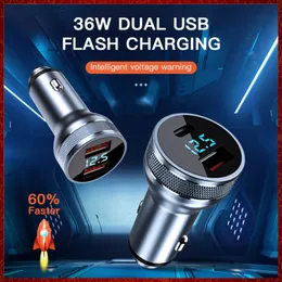 Mini USB Car Charger Quick Charge 3.0 شحن شحن سريع لـ iPhone 14 13 Xiaomi Auto Type C QC PD3.0 Phone Car Change Electronics Free