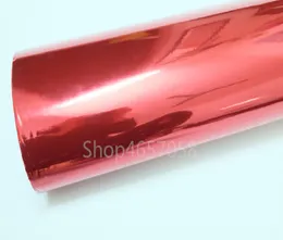 15218m Red Vehicle Wraping Sticker Folie Glossy Car Mirror Chrom Blech Vinyl Aufkleber Aufkleber Film9575618