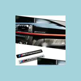 Bilklisterm￤rken /// M Performance Motorsport Metal Logo Funny Car Sticker Aluminium Emblem Grill Badge for E34 E36 E39 E53 E60 E90 F10 F3 DHFNY