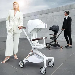 Barnvagnar Hagaday Hakada Walking Baby Can Sitt Lie Down Light och Fold Two-Way Artefact Barnvagnar