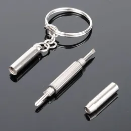 Mini 3 in 1 Keychain Key Ring Screwdriver Mobile Eyeglass Sunglasses Watch Repair Kit Tool Tools DH858