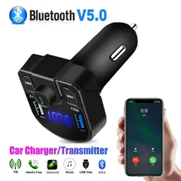 USB CHARGERUSB AUX Wireless Bluetooth Car Kit HandsFree 3.1a Dual USB Phone Charger Car Plug TF Card de 3,5 mm de ￡udio FM Transmissor