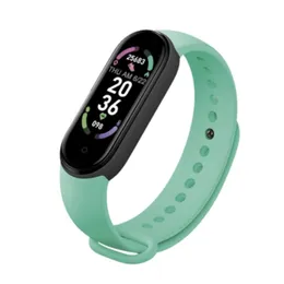 Kobiety mężczyźni Jakość M6 Smart Band 6 zegarek opaska na rękę Fitness ciśnienie krwi Tor częstotliwość tętna Passometr codziennie wodoodporna bransoletka