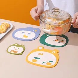 Cartoon Cute Coasters Mats Small Size Non Slip High Temperature Resistance Table Coffee Tea Mats for Restaurants