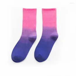 Sports Socks 2Pairs / lote Homens de verão Cotton Male feminino moda moda moda de alta qualidade neon rápido seco roxo azul