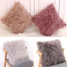 Pillow Case 40 Plush Furry Cushion Cover Throw Home Say Room Sofa Decor