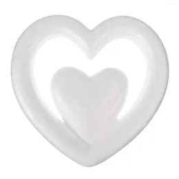 Party Decoration 25cm Craft Heart Wreath Forms Styrofoam Polystyrene For Crafts DIY Hearts Flower Arranging Wedding Valentines Day