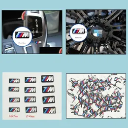 ملصقات السيارات 100pcs TEC Sport Wheel Badge 3D شعار الشاشة الشاشة لشعار M1 M1 M3 M5 M6
