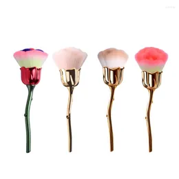 Макияж кисти цветок уникальный розовый фундамент контур контур порошок косметические инструменты Профессиональные аксессуары