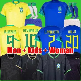2022 2023 Voetbaltrui Camiseta de futbol Richarlison Casemiro voetbalshirt Maillots Marquinhos Vini Jr Silva Brasil Richarlison Brazils Men Kids Woman Neymar