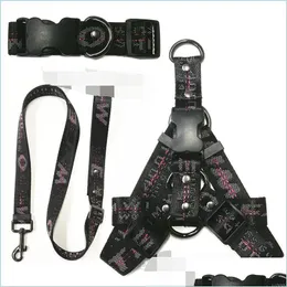 Dog Collars Leashes Designes Designers Dog Harness and Leashesセットは、小型犬用のPLベストカラーを設定しませんCAT調整可能なヘビーデューティホルターDHDA6