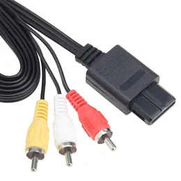 1.8m AV Audio Video TV -kabelkabel f￶r Nintendo 64 N64 Gamecube NGC SNES SFC