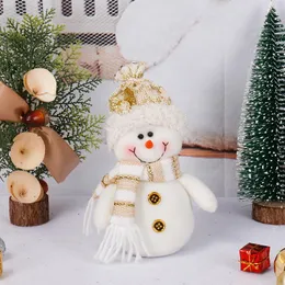 Dekoracje świąteczne Navida Snowman Plush lalka ręcznie robiona nordycka Ozdoba Świętego Mikołaja Dekoracja drzew dla dzieci 2022