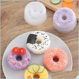 Sushi Tools Sushi Tools Donut Round Rice Ball Mold Nonstick Maker Diy Easy Press Childrens Baby Bento Set Kitchen Accessori Drop Del Dherf