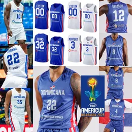 Dominican Republic Basketball Jersey Delgado, Figueroa, Quinones