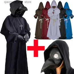 Gaara Cosplay Kostüm - Mittelalter Gothic Mönch Robe Für Halloween & Cosplay