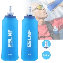 Borraccia Pieghevole In Silicone Da 500ml - Senza BPA, Leggera E A Prova Di Perdite Con Moschettone - Perfetta Per Sport, Trekking E Viaggi (Colore: Nero/Verde/Rosa/Grigio)
