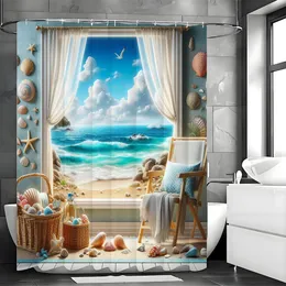 Tenda Doccia Floreale Viola Con Farfalle - 178x188cm
