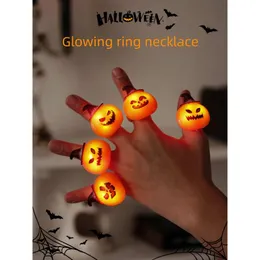 Set 4 Lanterne Luminose Di Halloween Per Esterni | Lanterne A Forma Di Zucca, Strega, Scheletro E Spaventapasseri, Con Candela LED A Batteria, Alte 18 Cm, Impermeabili