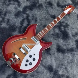 ギター Dick NIQ Uncle Dicks Rick Nielsen Double-Neck Yellow Electric Guitar