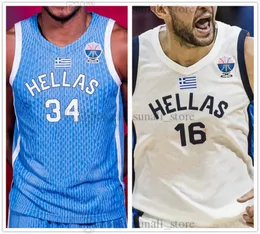 Custom NCAA Giannis Antetokounmpo 34 Basketball Jerseys Greece