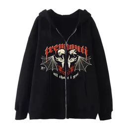 Hip Hop Hoodies Fallen Angel Graphic Pullover, Harajuku Style