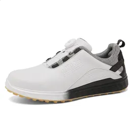 Water Resistant Golf Shoes White Professional Spikeless Golfing