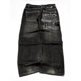nyanco55様 JNCO Style Baggy Jeans Retro Graphic Embroidered Wide Leg