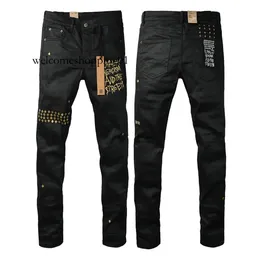 Mens Jeans Street Retro Raw Edge Embroidery Baggy Men