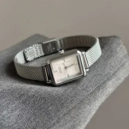 TAPORT® Orologio quadrato al quarzo in pelle verde per gli