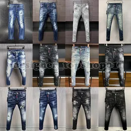 Jeans Uomo Strappati Slim Skinny Estivi Elasticizzati Bianco Strappi