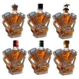 Decanter & Bicchierini + 6 Caraffa Per Whiskey, Liquore O Vino - 12