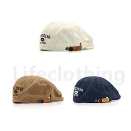 Cappello Piatto Da Uomo In Tweed A Quadri Spina Di Pesce Peaky Blinder Gatsby Shelby Baker Boy Flat Cap Grey