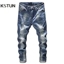Vintage Ripped Star Jeans: Premium Cotton Denim, Fashion