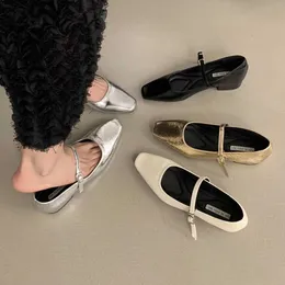 elerhythm Chaussures Bowknot Mary Jane Bow - Style rétro des années 1950 - En daim synthétique - Bout rond fermé - Pour le bureau - Confortables, Nu, 37 EU