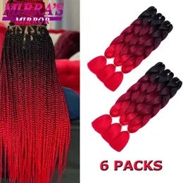 3x Kanekalon Jumbo-Zöpfe (100 G/Stück) – 61 Cm, Ombré Farben, Für Box Braids, Dreadlocks & Mehr