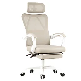 Sedia ergonomica a rete con supporto lombare, Sedia girevole con schienale alto per computer, Nero