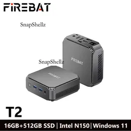 FIREBAT AK2 PLUS MiniPC Intel N150 N100 Çift Bant WiFi5 BT42 16GB