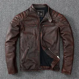 Mens Black Leather Biker Jacket: Stylish Motorcycle Coat For