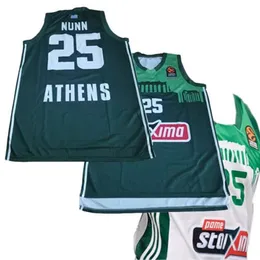Stitched Olympiacos Kostas Sloukas Custom Basketball Jersey for