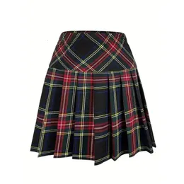 High Waist Plaid Mini Skirt: Cute A-Line Preppy Style Shop Now