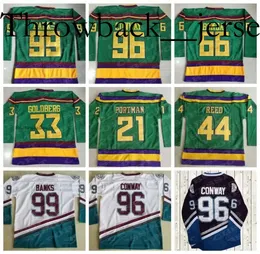 Charlie Conway Mighty Ducks Ice Hockey Jersey # 96 Movie Sport Sweater Gestikte Letters Nummers Lange Mouw T-shirt, Groen, L (Bust: 127cm Charlie Conway Mighty Ducks Ice Hockey Jersey # 96 Movie Sport Sweater Gestikte Letters Nummers Lange Mouw T-shirt, Groen, L (Bust: 127cm