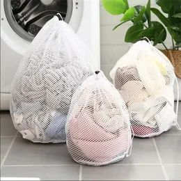 Large Mesh Laundry Bags: Durable Convenient Drawstring Bra