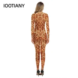 Giraffe Print Cosplay Bodysuit: Elastic, Sexy Costume For Couples