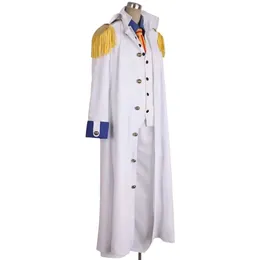 Anime Admiral Aokiji Kuzan Cosplay Costume Marine Military Uniform