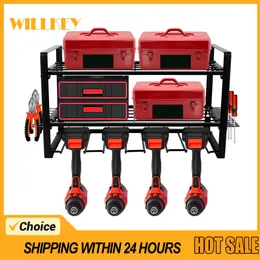 SPACECARE Power Tool Organizer,8 Drill Holders Wall Ount, - Want It All